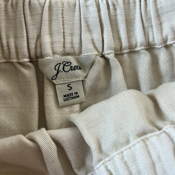J. Crew Ivory Pull On Rope Tie Drawstring Waist Mini Skirt Nautical Cotton S - Picture 4 of 6